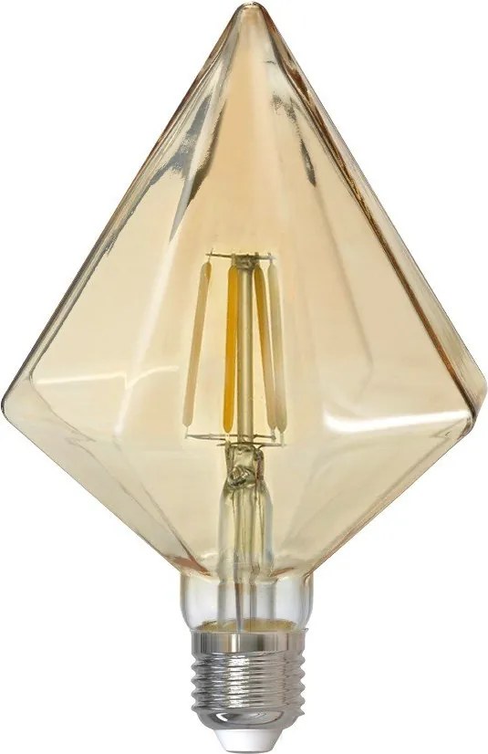 Топла бяла LED/с нажежаема жичка крушка E27, 4 W Kristall – Trio