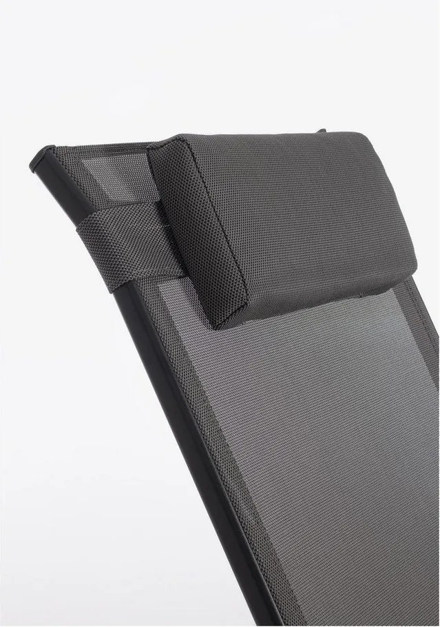 Антрацитен метален градински стол Ercolano – Bizzotto