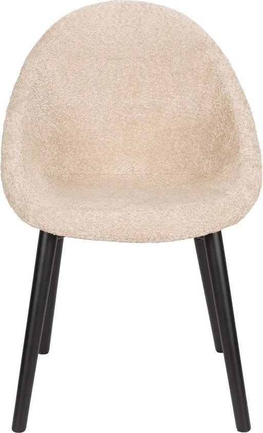 Бежов тапициран трапезен стол Fenna – Dutchbone