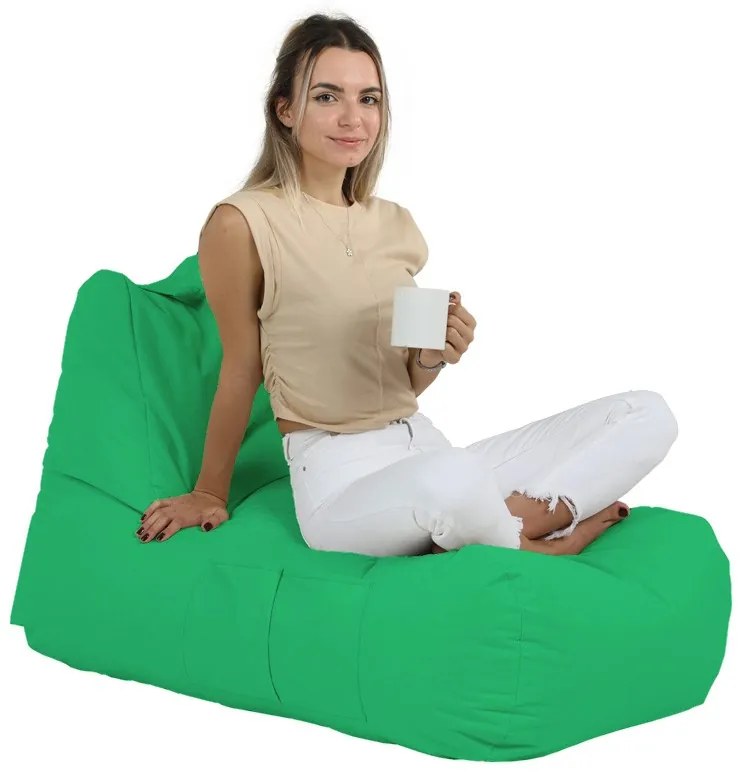 Градински пуф Trendy Comfort Bed Pouf, цвят Зелен