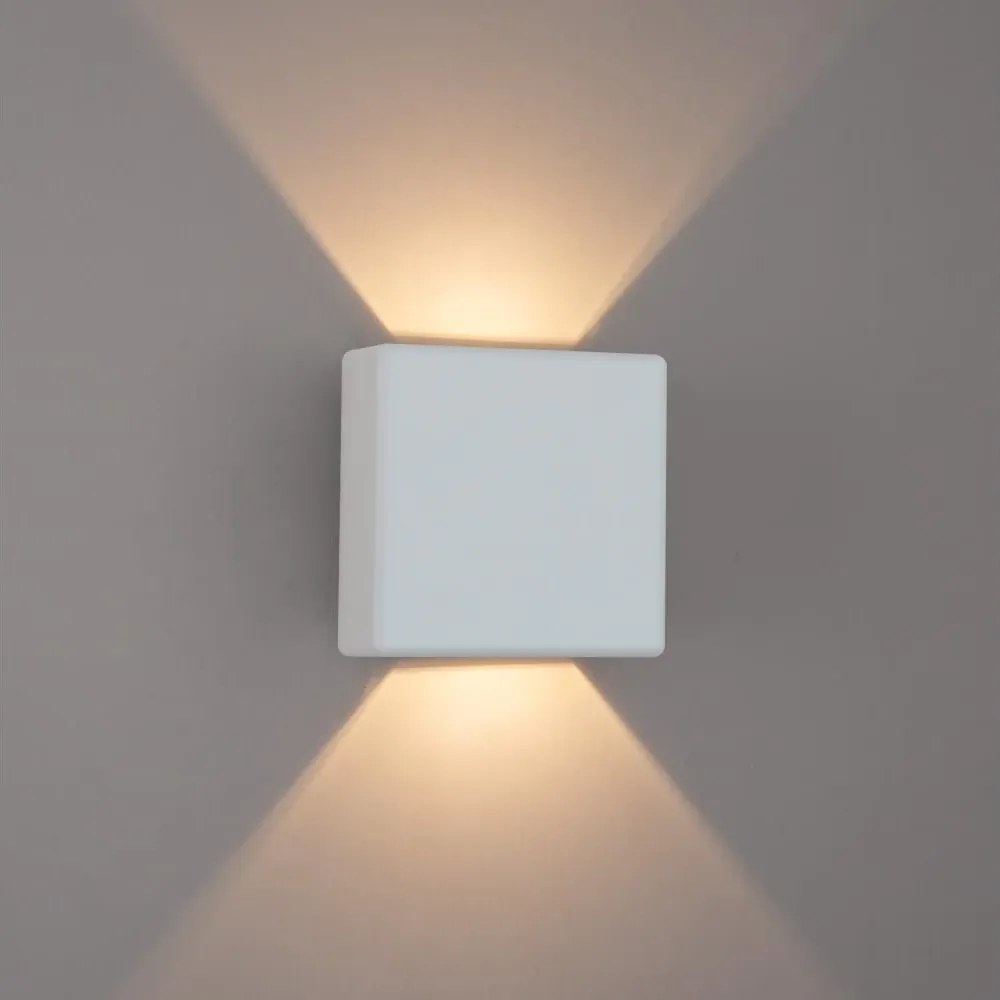 Brilagi - Външно стенно LED осветително тяло DOUBLERAY LED/6W/230V бяло IP54