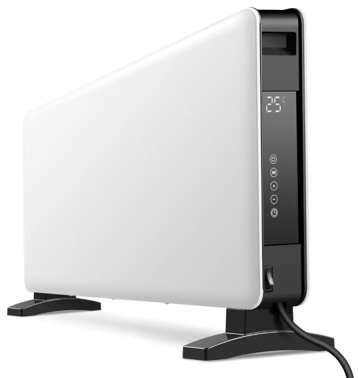 Разопакован: Конвектор с Wi-Fi Oliver Voltz OV51974C, 2000W, Дистанционно, Таймер, LED, Бял