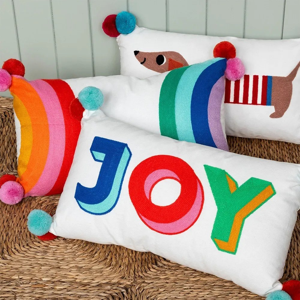 Детска възглавница със смес от памук 50x33 cm Rainbow – Rex London