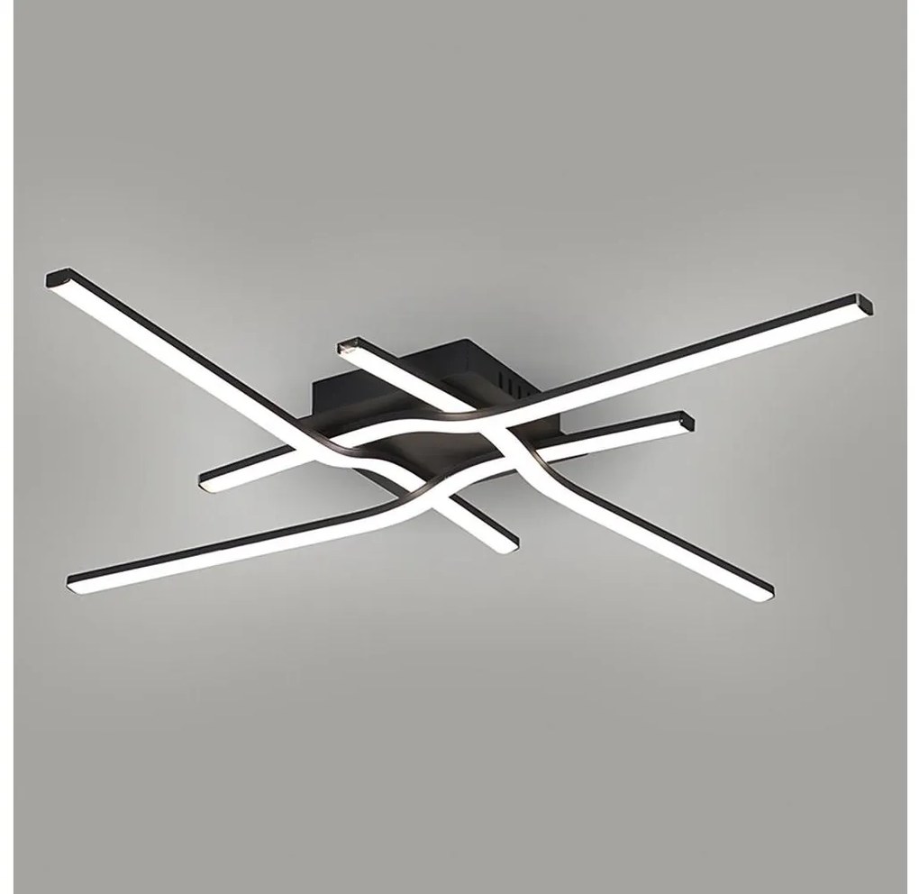 Brilagi - LED таванно осветително тяло STRIPES LED/38W/230V черно