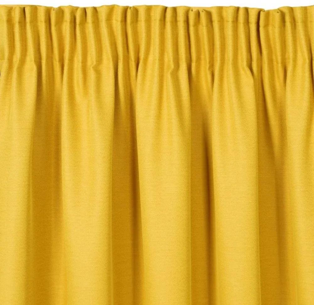 Жълта затъмняваща завеса 140 x 270 cm