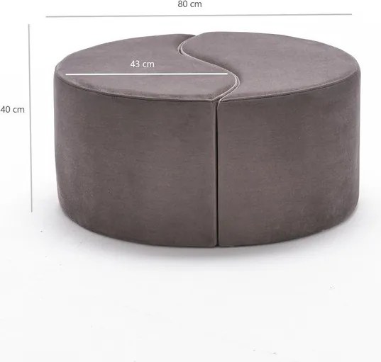 Сива табуретка Alis - Artie