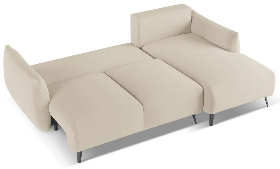 Бежов ъглов диван (десен ъгъл) Malie – Makamii