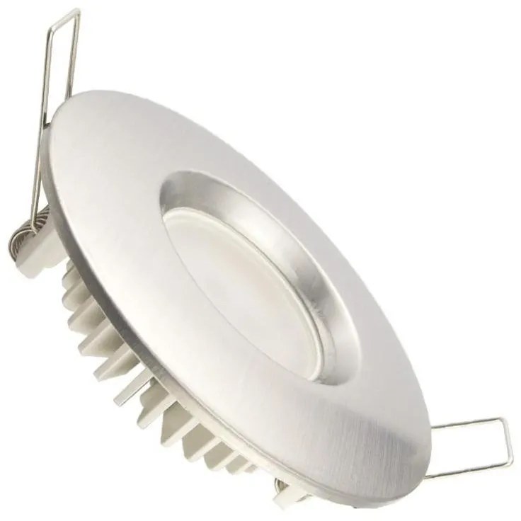 LED Таванна лампа за баня LED / 7W / 230V 4000K сребърна IP44