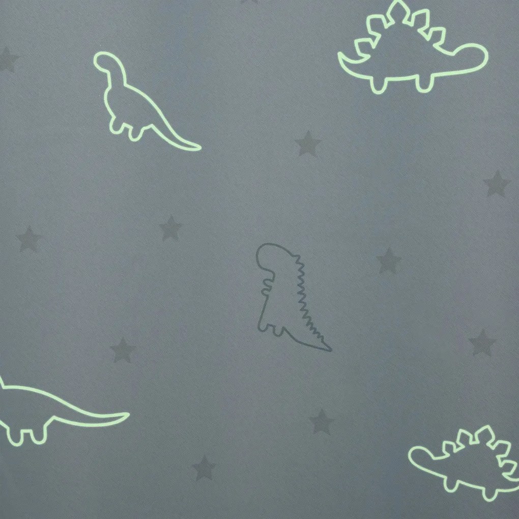 Детска светеща затъмняваща завеса atmosphera Dino Glow, 140x250, Сив