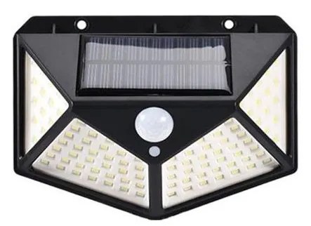 LED соларен стенен фенер с сензор LED/1W/3,7V 6500K IP44 1200 mAh