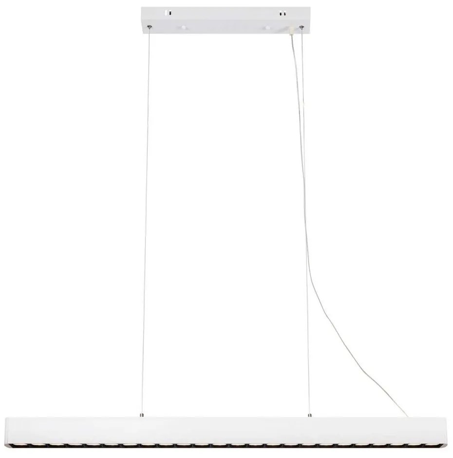 Бяло LED висящо осветително тяло с метален абажур Plano – Markslöjd