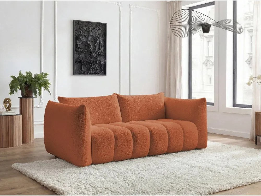 Оранжев диван от прежда с примки от букле 234 cm Azra – Bobochic Paris