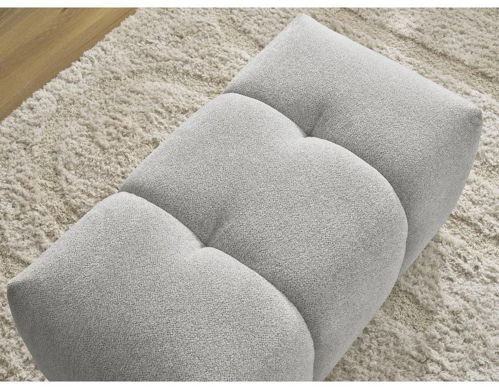 Светлосива шенилова табуретка Roxelane – Bobochic Paris