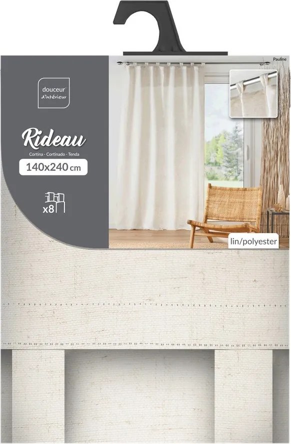Кремаво перде 140x240 cm Pauline – douceur d'intérieur