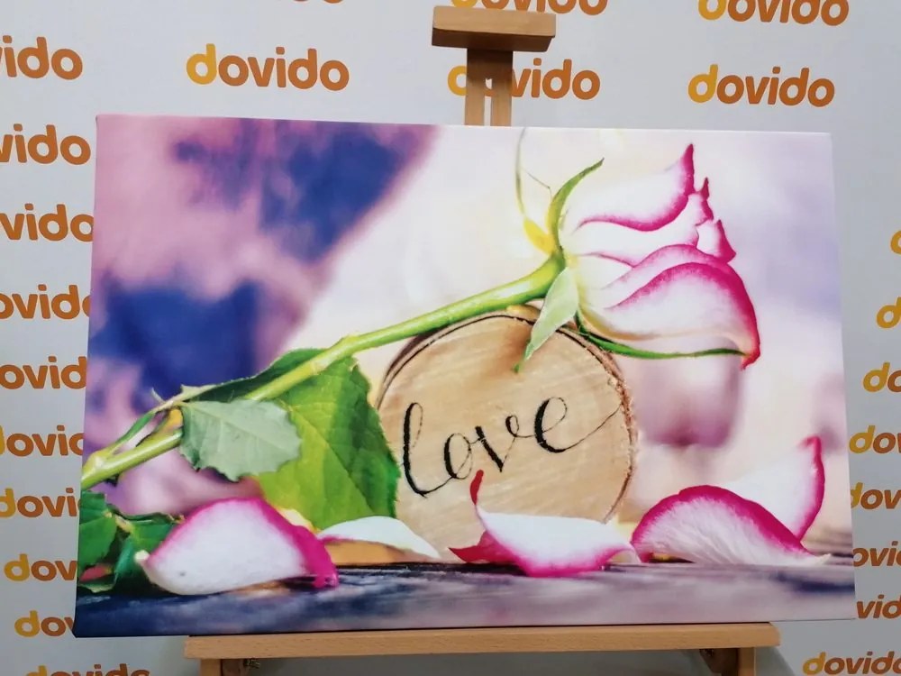 Картина на платно – Романтично признание Love
