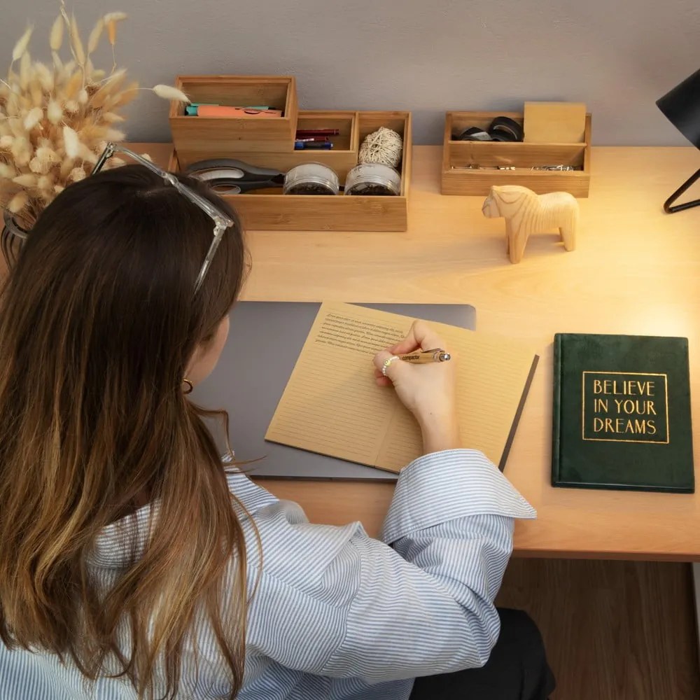 Бамбуков органайзер Woody, 30 x 15 x 6,35 cm - Compactor