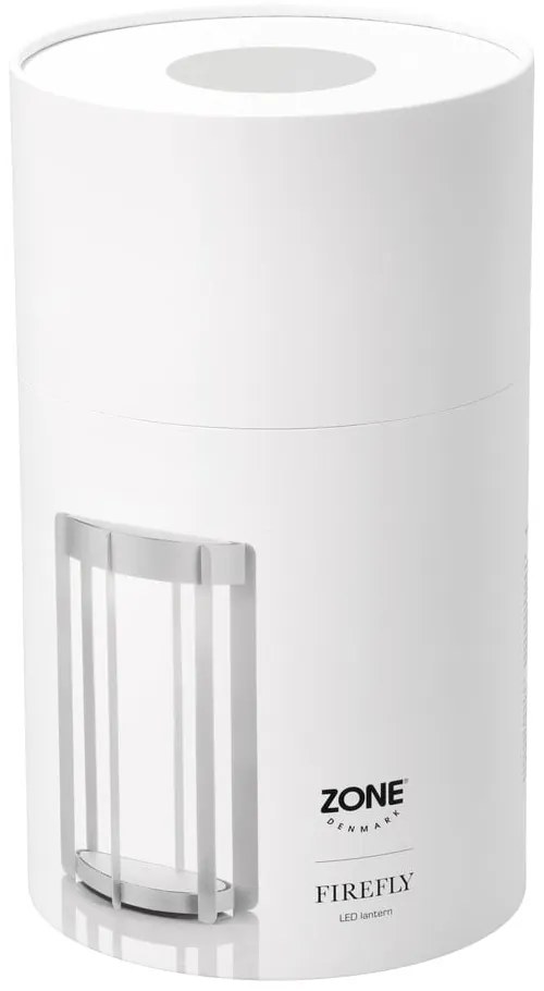 Светлосив екстериорен LED фенер с USB (височина 30 cm) Firefly – Zone
