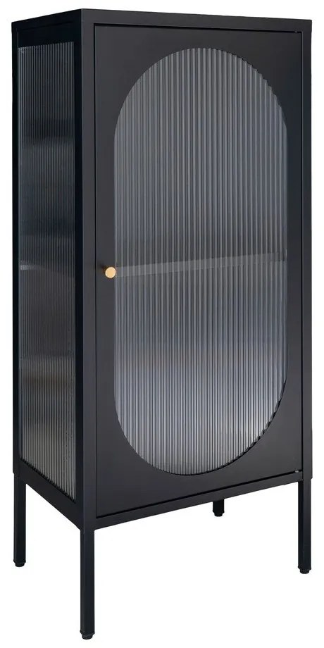 Черна метална витрина 50x110 cm Adelaide - House Nordic