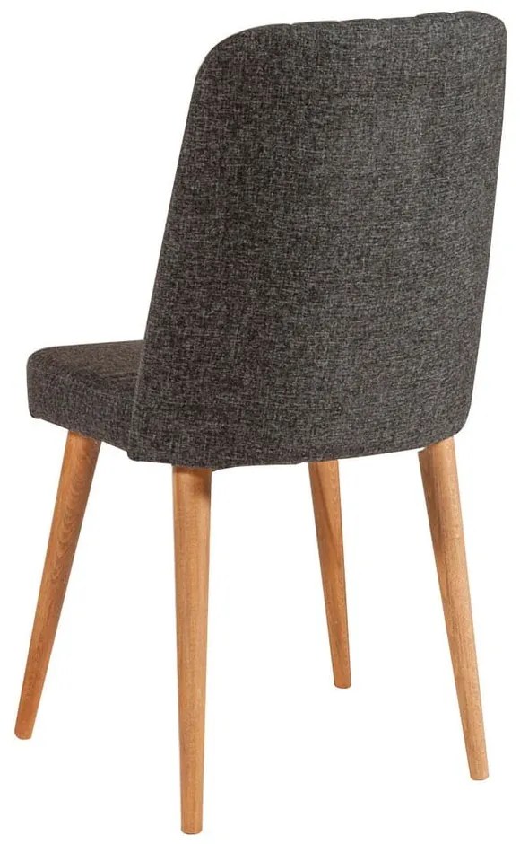 Трапезен стол от антрацитно кадифе Stormi Sandalye - Kalune Design