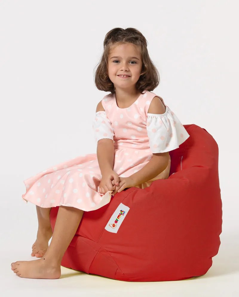 Градински пуф Premium Kids, цвят Червен