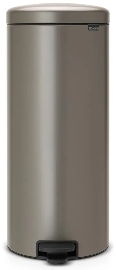 Сиво стоманено кошче за боклук с педал 30 l NewIcon – Brabantia