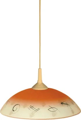 Пендел БЪЛГАРИЯ, ø300, оранж/екрю, 1xE27