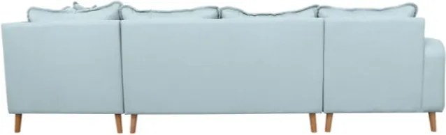 Светлосин ъглов диван (ляв ъгъл) Beata - Ropez