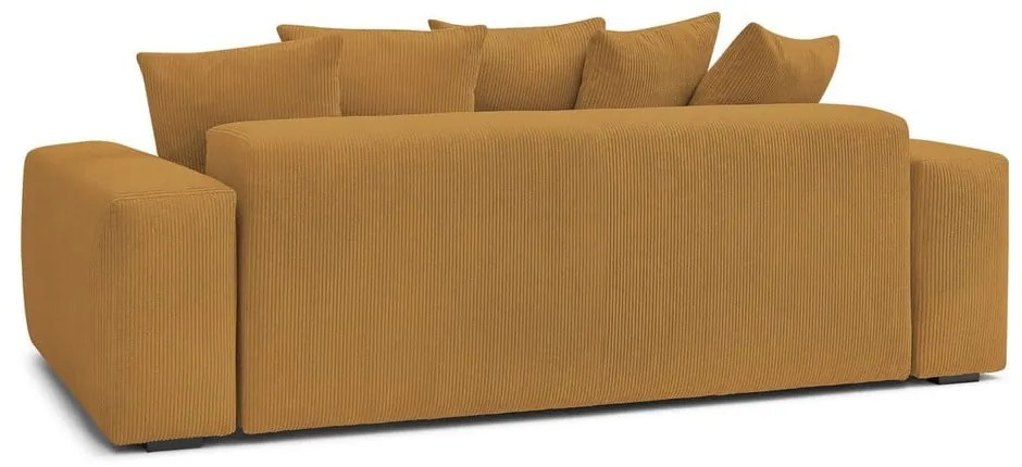 Диван от рипсено кадифе в цвят горчица 280 cm Voltaire – Bobochic Paris