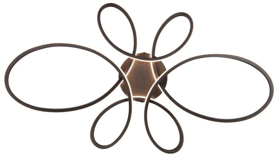 Черна LED светлина за таван 45,5x83 cm Fly - Trio