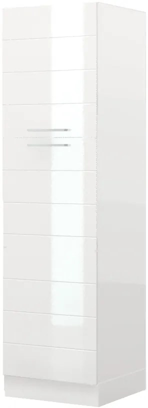 Висок подов шкаф Hudson K21-60-2KF-Fusiko dark - White