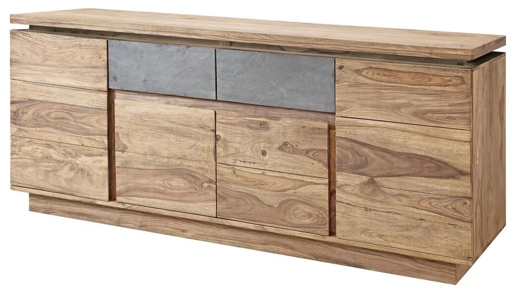 Бюфет DKD Home Decor Естествен Сив (175 x 45 x 72 cm)