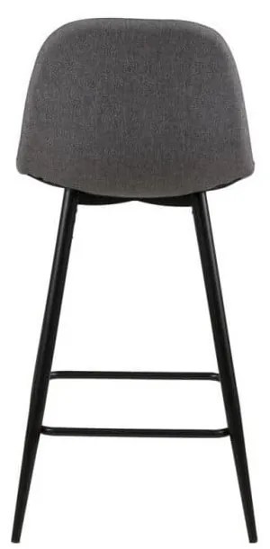 Светлосиви тапицирани бар столове в комплект 2 бр. (височина на седалката 65 cm) Wilma – Actona