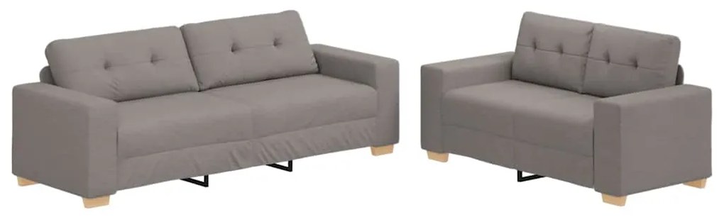 3324716 vidaXL Комплект дивани 2 pcs Таупе 221 x 78 x 80 см. Тъкан