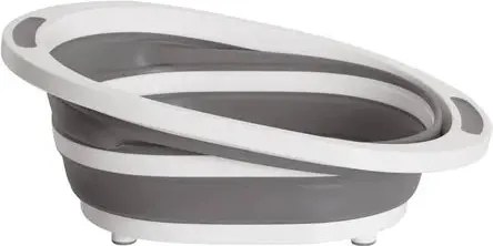 Купа 5five, Сива/Бяла, Сгъваема, 8 l, С тапа
