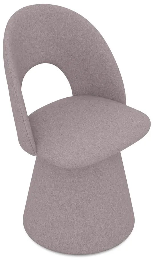 Тапициран трапезен стол в цвят лавандула Kalo – Makamii