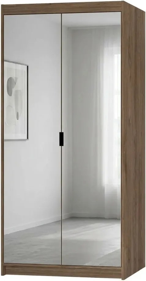 Гардероб Ester 2D 2 врати-Lefkas Oak