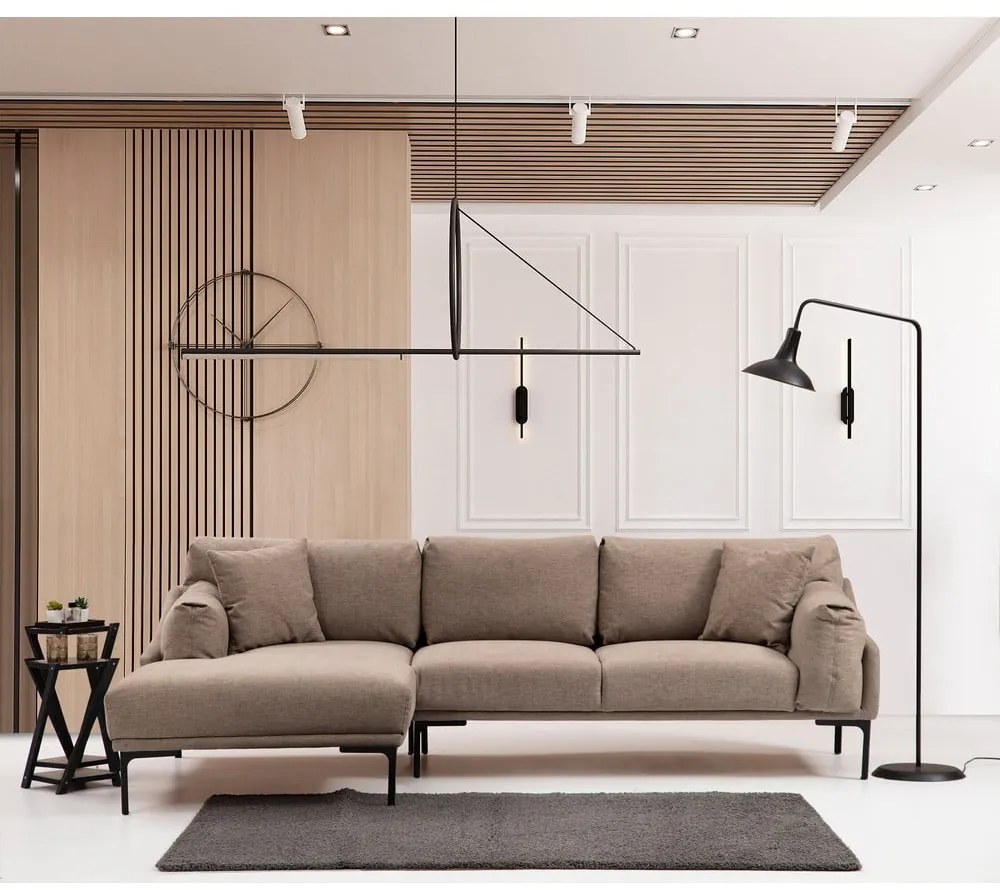 Бежов ъглов диван , ляв ъгъл Leo - Artie