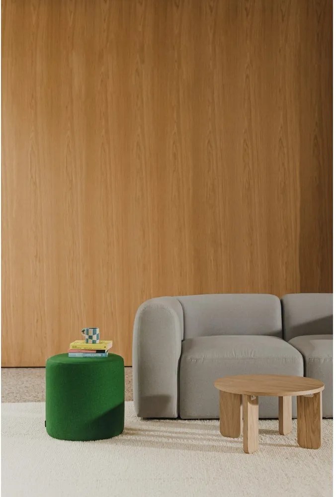 Зелена вълнена табуретка Folk – noo.ma