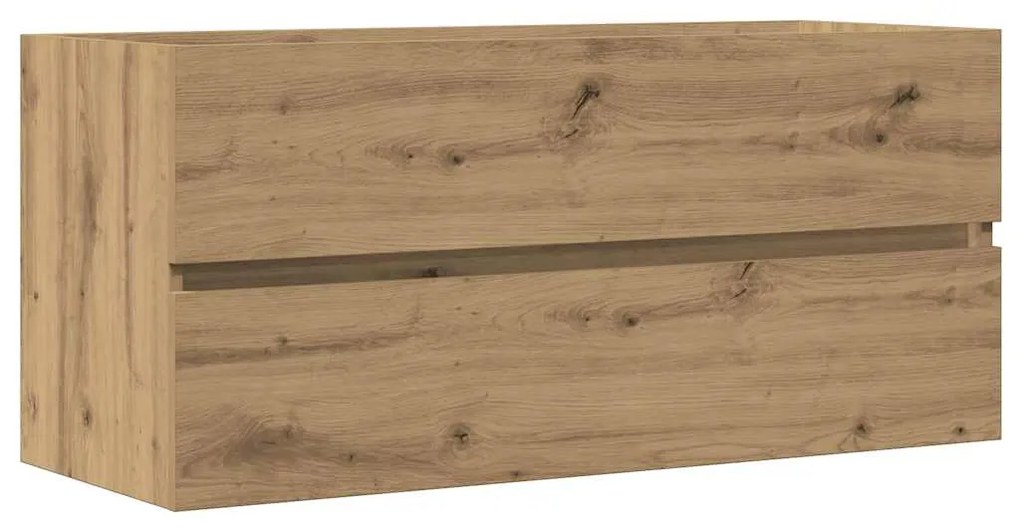 856253 vidaXL Шкаф за мивка, дъб артизан, 100x38,5x45 см, инженерно дърво