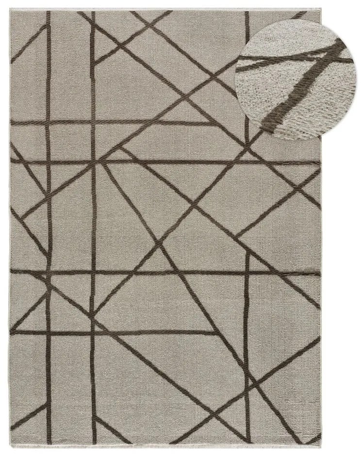 Светлокафяв килим 120x170 cm Lux - Universal