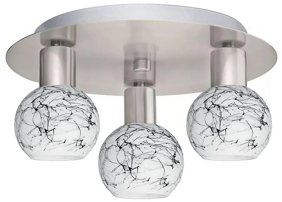 Eglo - LED таванно осветително тяло MY CHOICE 3xE14/4W/230V хром/бяло/черно