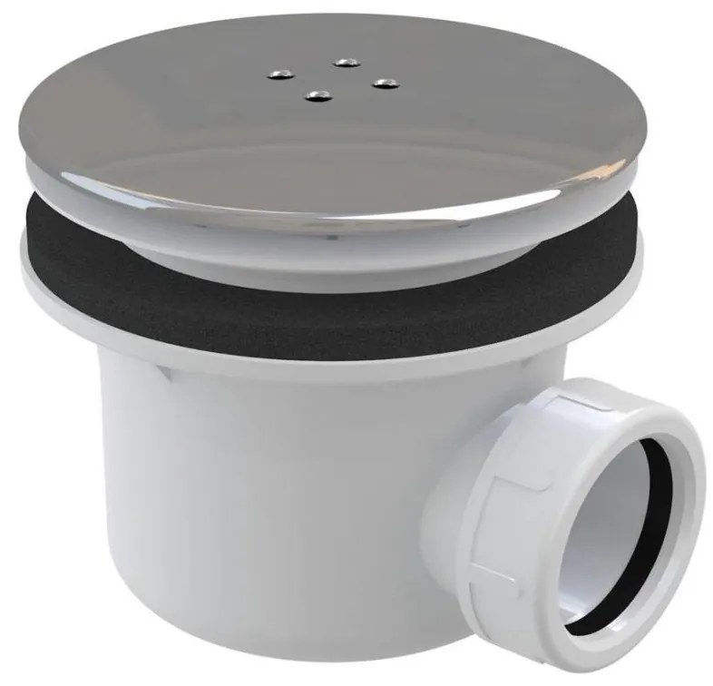 Ravak X01314 - Висококачествен сифон за душ-ваничка с диаметър 11,6 см, полирано хромиране