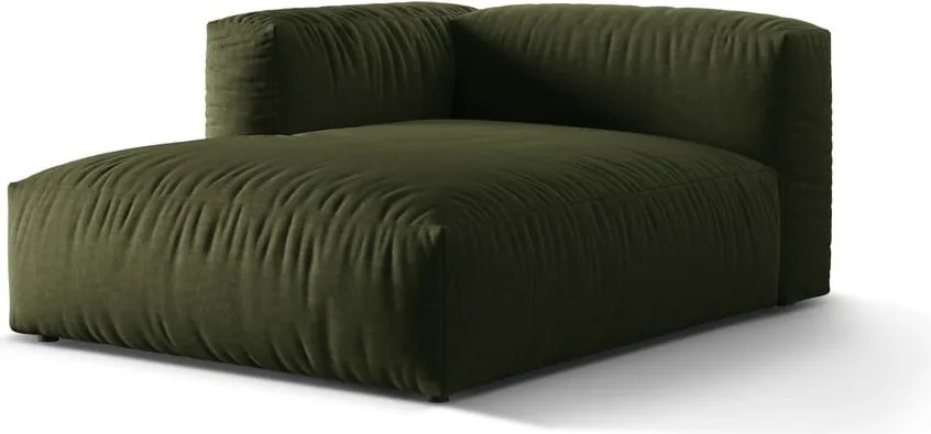 Зелен модул за диван (ляв ъгъл) Martina – Micadoni Home
