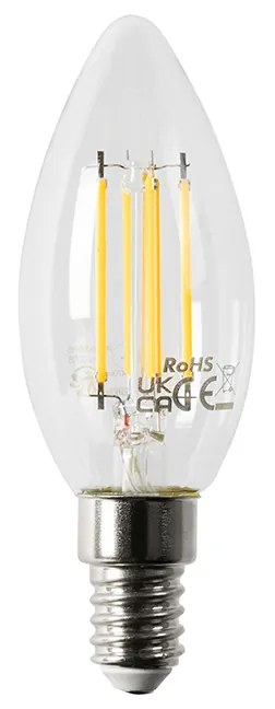 Комплект от 5 смарт E14 LED крушки B35 4.5W 470 lm 2700K