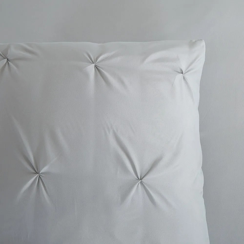 Сиво единично удължено спално бельо от микрофибър 140x220 cm Pure Elegance – Good Morning