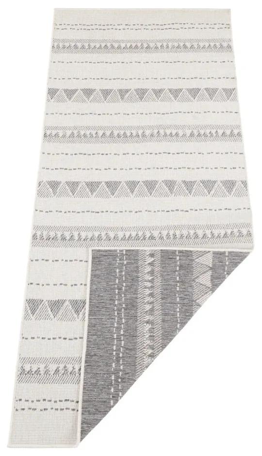 Сив и кремав килим на открито , 80 x 350 cm Bahamas - NORTHRUGS