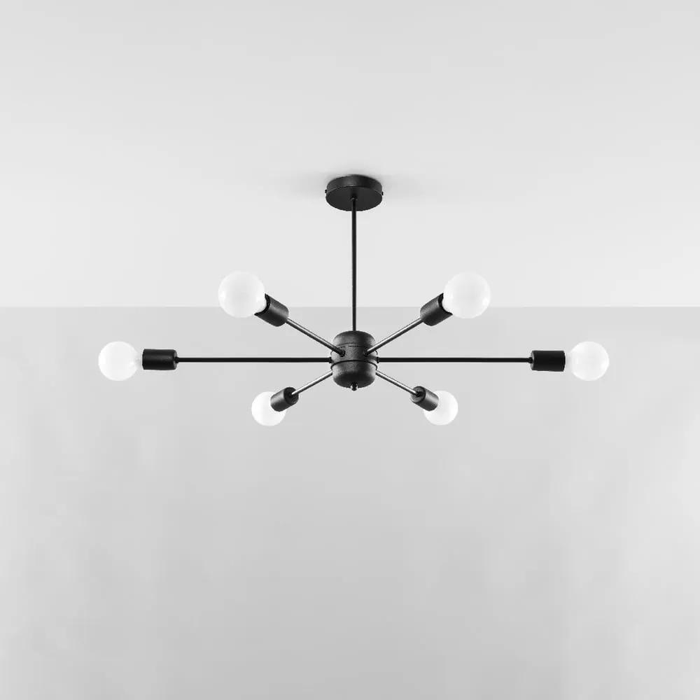 Черна висяща лампа 86,5x68 cm Benedett - Nice Lamps