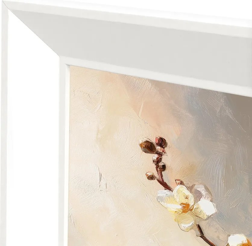 Печатна картина с включена рамка 56x75 cm White Orchid – Styler