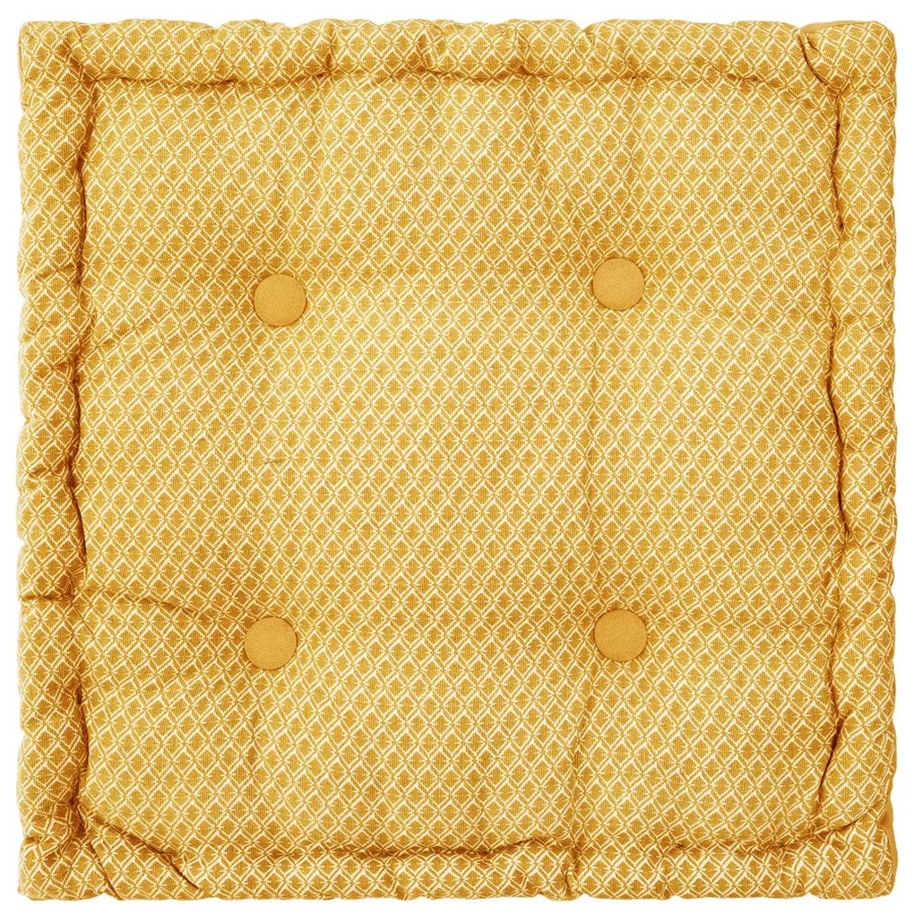 Възглавница за под atmosphera Otto, 40x40 cm - Охра