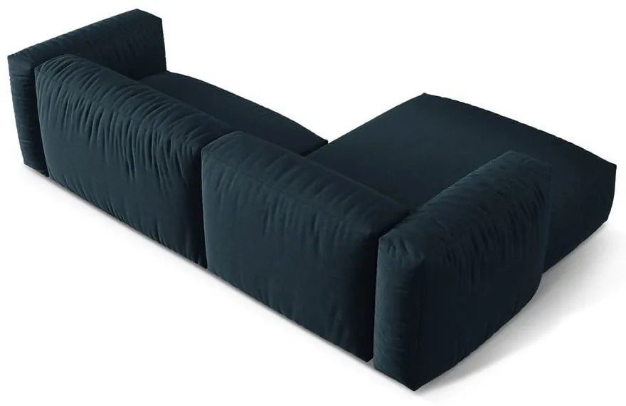 Тъмносин модулен ъглов диван (ляв ъгъл) Martina – Micadoni Home